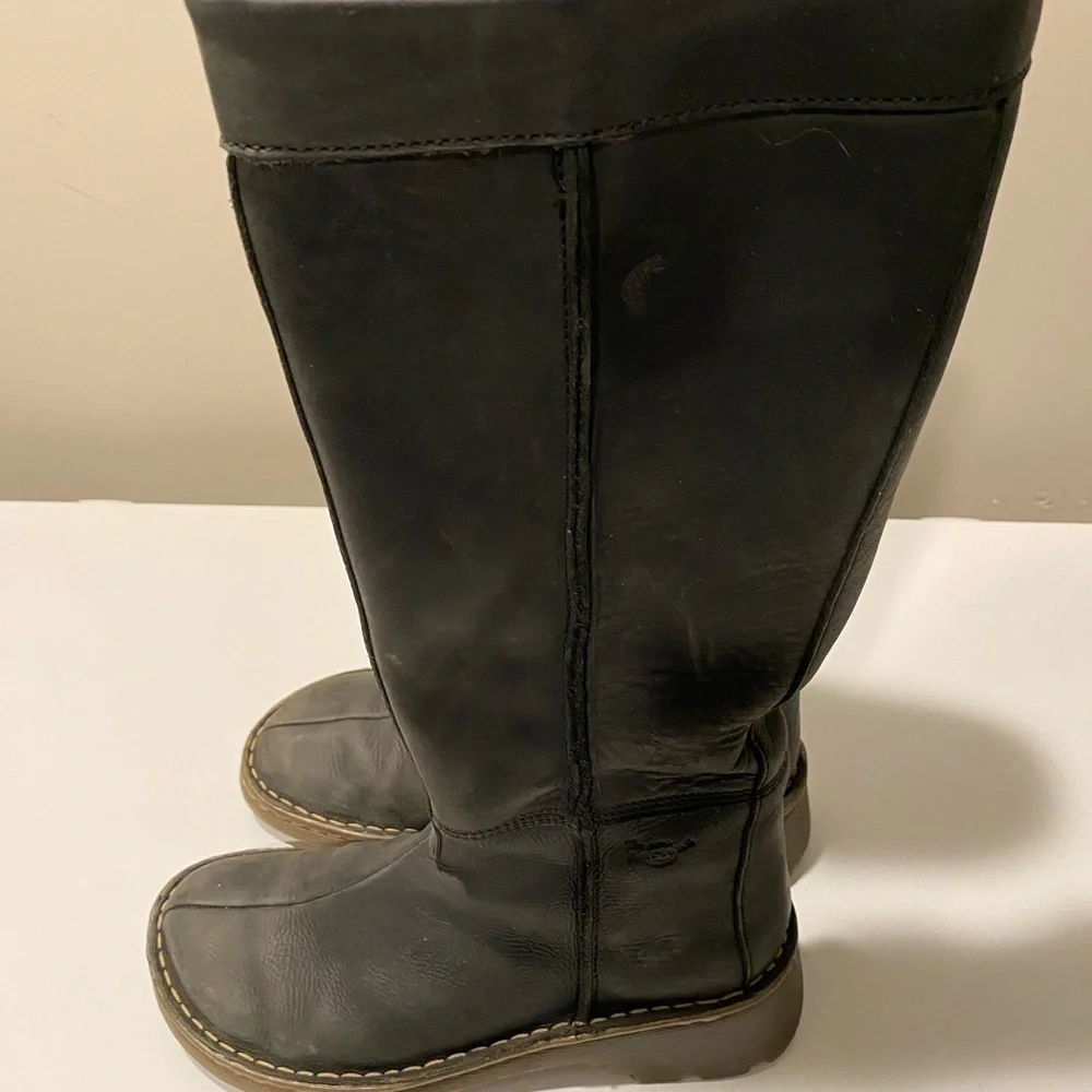 Women's Black Leather Dr. Martens Boots